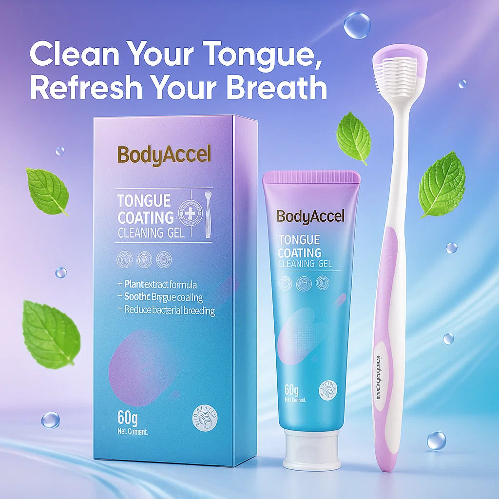 Fresh Breath Tongue Cleaning Gel Set